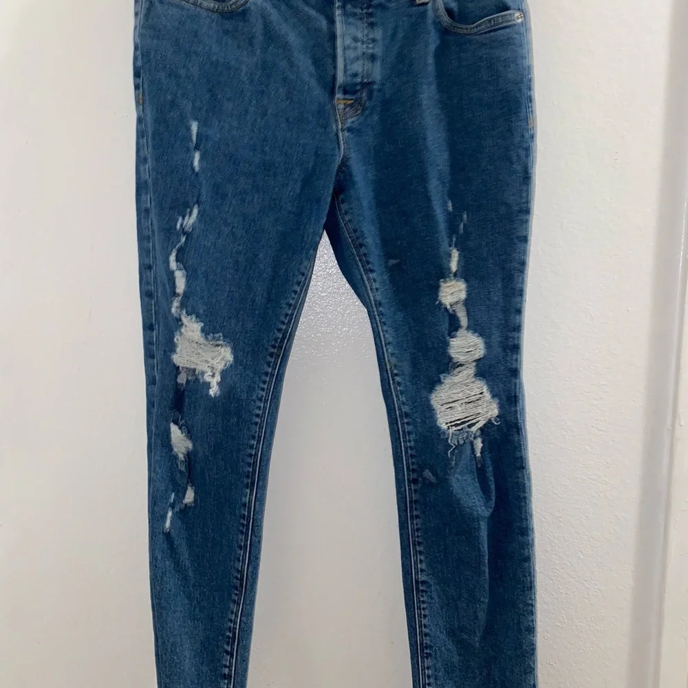 HUDSON Luxe Crop Riley Relaxed straight jeans 26 - Picture 2 of 5